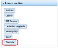 Valid Zip Code Number The zip code dialog box will be displayed.